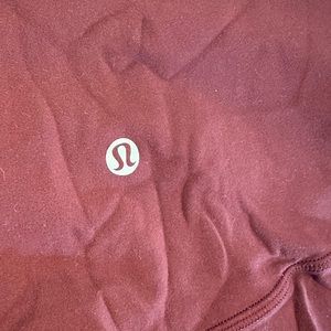 High Waisted Maroon Lululemon Leggings